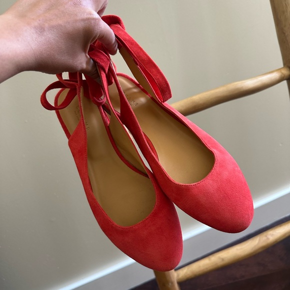 Sezane Red Nina Flats - Picture 5 of 7